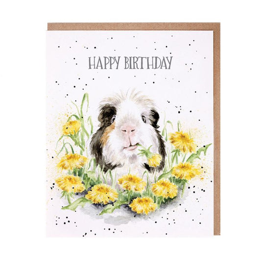 Wrendale 'DANDY DAY' GUINEA PIG BIRTHDAY CARD