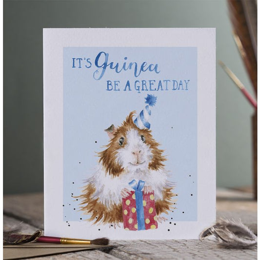 Wrendale 'GUINEA BE A GREAT DAY' BIRTHDAY GUINEA PIG CARD