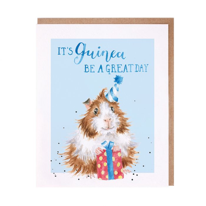 Wrendale 'GUINEA BE A GREAT DAY' BIRTHDAY GUINEA PIG CARD